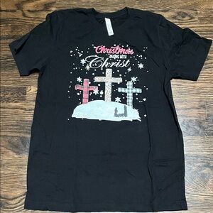 New Christmas Tee Bella Canvas Medium